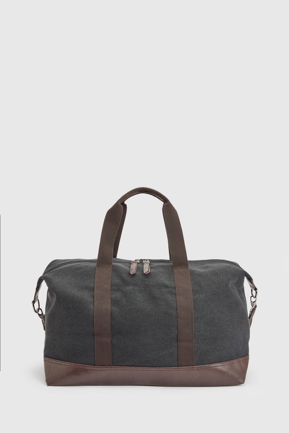 Burton Men's Dark Grey Canvas Overnight Bag